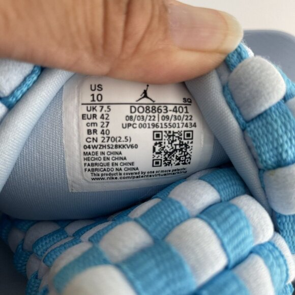 Nike Air Jordan Sophia Slides Thru Cozy Blue Sandals DO8863-401 Women's Size 10 - Picture 9 of 11